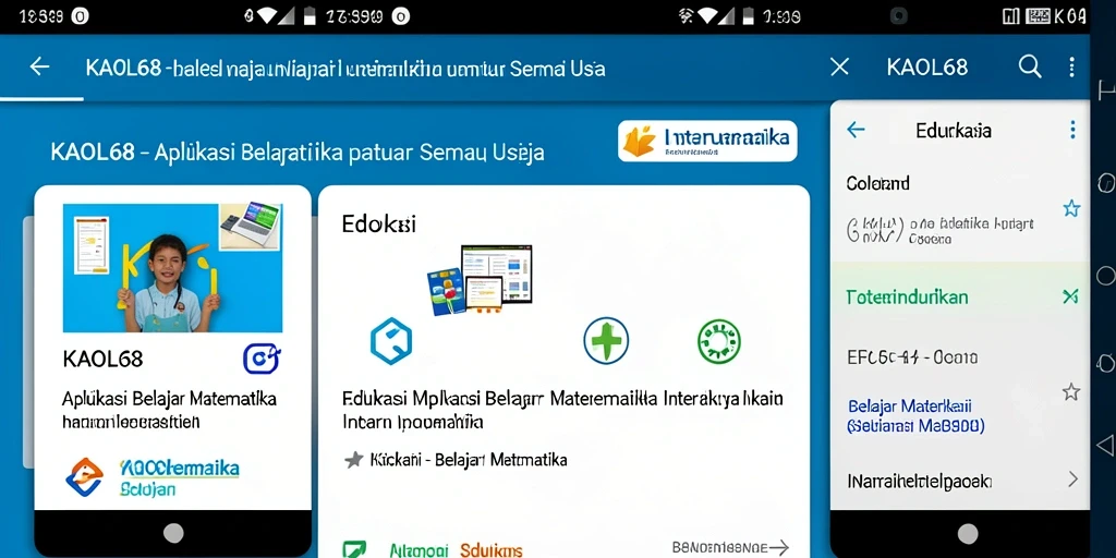 Tampilan antarmuka KAOL68 yang interaktif dan user-friendly.