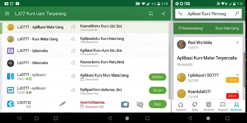 Tampilan antarmuka LJO777 yang memudahkan pengguna dalam memantau kurs mata uang.